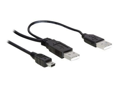 Delock - USB-Kabel - USB, USB (nur Strom) (M) zu Mini-USB, Typ B (M) - 1 m