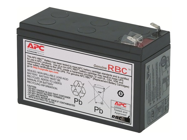 APC Replacement Battery Cartridge #2 - USV-Akku - 1 x Bleisäure - Schwarz - für P/N: AP250, BE550-KR, BP300JPNP, BP500IACH, CP27U13AZ3-F, CP27U13SC3-F, PBP4A32L630