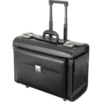 Alassio Pilotenkoffer SILVANA Lederimitat schwarz 92301