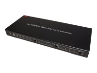 ROLINE 4K HDMI Matrix Switch, 4 x 2 - Video/Audio-Schalter - Desktop