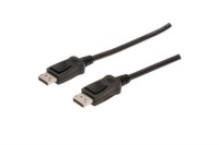 ASSMANN - DisplayPort-Kabel - DisplayPort (M) bis DisplayPort (M) - 2 m - geformt - Schwarz
