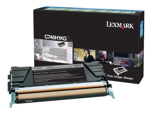 Lexmark - Hohe Ergiebigkeit - Schwarz - Original - Tonerpatrone LCCP, LRP - für Lexmark C746dn, C746dtn, C746n, C748de, C748dte, C748e