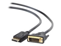 Cablexpert CC-DPM-DVIM - DVI-Kabel - DisplayPort (M) bis DVI-D (M) - 1 m - geformt - Schwarz