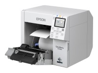 Epson ColorWorks CW-C4000E (BK) - Etikettendrucker - Farbe - Tintenstrahl - Rolle (10,2 cm) - 1200 x 1200 dpi - bis zu 100 mm/Sek. (einfarbig)/ bis zu 100 mm/Sek. (Farbe) - USB, USB-Host - Cutter