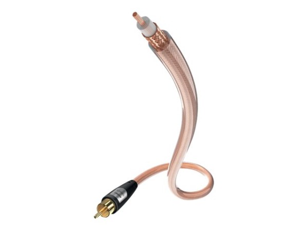 in-akustik Star Mono-Sub - Subwoofer-Kabel - RCA (M) bis RCA (M) - 3 m - abgeschirmt - durchsichtig
