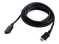 Gembird CC-HDMI4X-6 - HDMI mit Ethernet-Verlängerungskabel - HDMI (W) bis HDMI (M) - 1.8 m - abgeschirmt - Schwarz