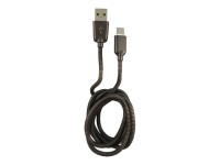 LC Power - USB-Kabel - USB (M) zu USB-C (M) - 3 A - 1 m - Schwarz