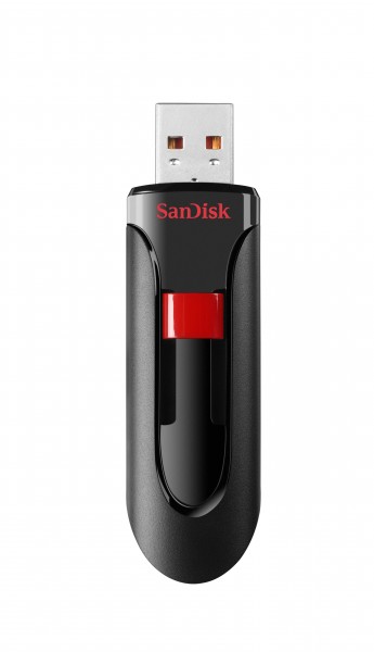 SanDisk Cruzer Glide - USB-Flash-Laufwerk - 32 GB - USB 2.0 - Schwarz, Rot