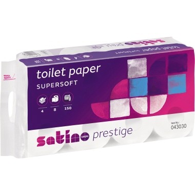 Satino Toilettenpapier 043030 Prestige 4lg hw 150Blatt 8 St./Pa