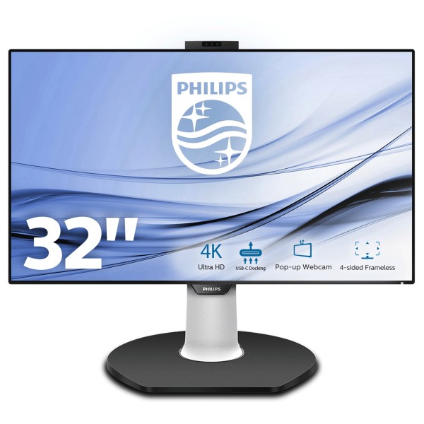 Philips P-line 329P9H - LED-Monitor - 81.3 cm (32") (31.5" sichtbar) - 3840 x 2160 4K @ 60 Hz - IPS - 350 cd/m² - 1300:1 - 5 ms - 2xHDMI, DisplayPort, USB-C - Lautsprecher - Black Texture