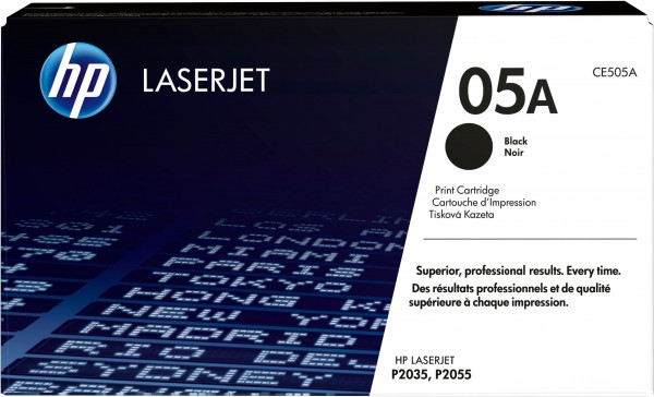 HP 05A - Schwarz - Original - LaserJet - Tonerpatrone (CE505A) - für LaserJet P2033, P2035, P2036, P2037, P2054, P2055, P2056, P2057