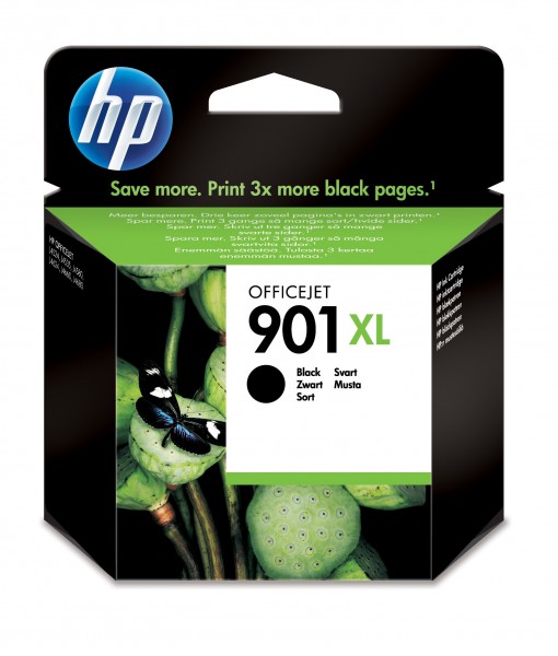 HP 901XL - 14 ml - Hohe Ergiebigkeit - Schwarz - Original - Tintenpatrone - für Officejet 4500, 4500 G510, J4524, J4535, J4540, J4550, J4585, J4624, J4640, J4660, J4680