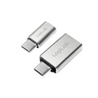 LogiLink USB-C Adapter - USB-C (M) bis USB-A/ Micro USB - 5 Gbps - 2 Stück - AU0040
