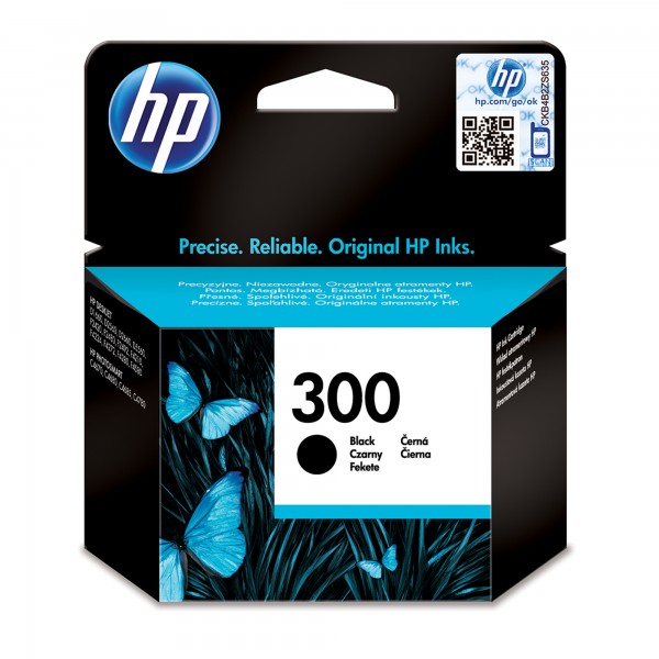 HP 300 - 4 ml - Schwarz - Original - Tintenpatrone - für Deskjet D2563, D5560, F2480, F4213, F4580; Envy 100 D410, 11X D411, 120; Photosmart C4680
