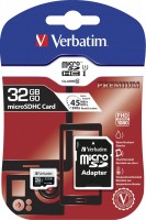 Verbatim - Flash-Speicherkarte (microSDHC/SD-Adapter inbegriffen) - 32 GB - Class 10 - microSDHC