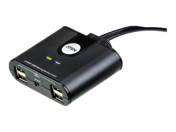 ATEN US224 - USB-Umschalter für die gemeinsame Nutzung von Peripheriegeräten - Desktop