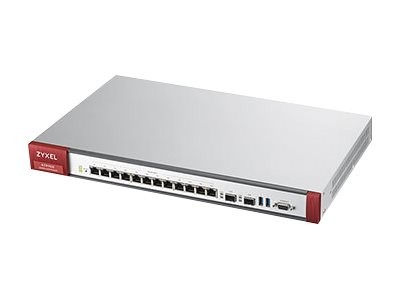 Zyxel ZyWALL ATP700 - Sicherheitsgerät - mit 1 Jahr Gold Security Pack - 12 Anschlüsse - GigE - H.323, SIP - 1U - Cloud-verwaltet - Rack-montierbar