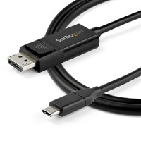 StarTech 3ft/1m USB C to DisplayPort 1.4 Cable 8K 60Hz/4K, Bidirectional DP to USB-C or USB-C to DP Reversible Video Adapter Cable, HBR3/HDR/DSC, USB Type C/Thunderbolt 3 Monitor Cable - 8K USB-C to DP Cable (CDP2DP141MBD) - DisplayPort-Kabel - 24 pin USB-C (M) zu DisplayPort (W) - USB 3.1 / Thunderbolt 3 / DisplayPort 1.4 - 1 m - aktiv, unterstützt 8K UHD (7680 x 4320) - Schwarz