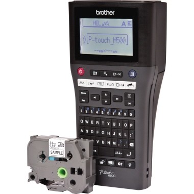 Brother P-Touch PT-H500 - Beschriftungsgerät - s/w - Thermotransfer - Rolle (2,4 cm) - 180 dpi - bis zu 20 mm/Sek. - USB 2.0 - automatisches Schneiden, 7-zeiliger Druck