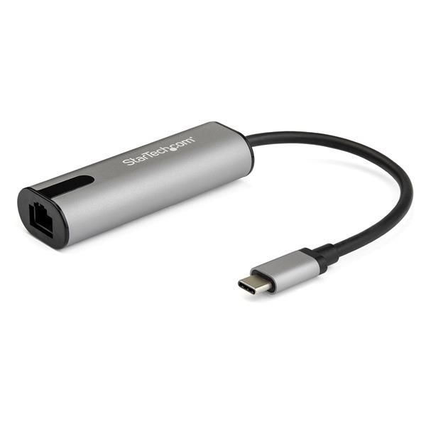 StarTech US2GC30 USB LAN Adapter (USB-C auf Gigabit Network / RJ45 Adapter, 2.5 GBASE-T) - Netzwerkadapter - USB-C - 10M/100M/1G/2,5 Gigabit Ethernet x 1 + USB 3.0 - Schwarz, Space-grau