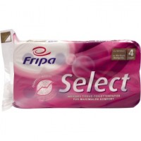 Fripa Toilettenpapier Select 1040801 4-lagig weiß 8 Rl./Pack.