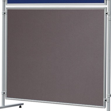 Franken Stellwand-Tafel EL-UTF15 12 150x120cm (HxB) beids. Filz grau