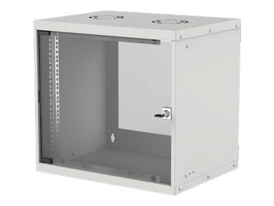Intellinet 19" Wandverteiler, Basic Line, 9 HE, 487 (H) x 540 (B) x 400 (T) mm, Flatpack, Schutzklasse IP20, grau - Gehäuse - geeignet für Wandmontage - Grau, RAL 7035 - 6U - 48.3 cm (19")
