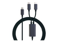 Roline - USB-Kabel - 24 pin USB-C (M) zu 24 pin USB-C (M) - USB 2.0 - 1.85 m - USB-Stromversorgung (100 W) - Schwarz