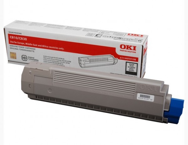 OKI - Schwarz - Original - Tonerpatrone - für C810CDTN, 810DN, 810N, 830CDTN, 830dn, 830dtn, 830n