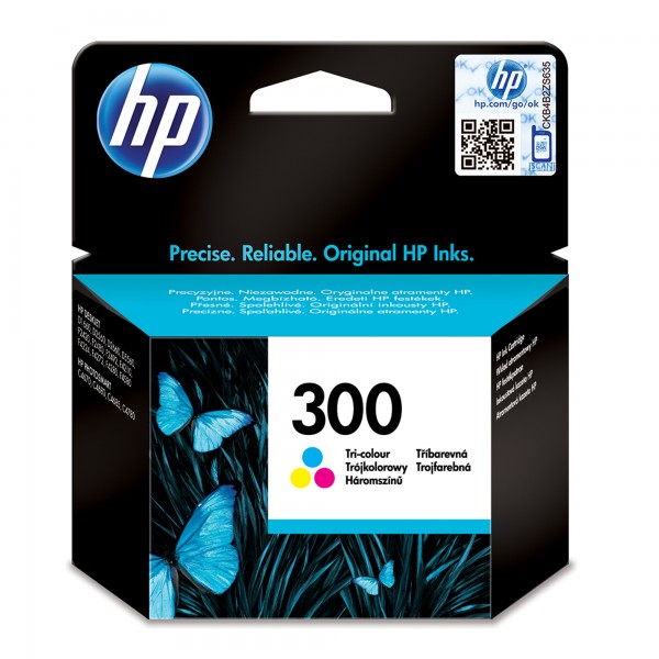 HP 300 - 4 ml - Farbe (Cyan, Magenta, Gelb) - Original - Tintenpatrone - für Deskjet F2430, F2483, F2488, F4213, F4435; Envy 100 D410, 11X D411, 120; Photosmart C4685
