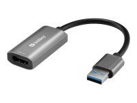 Sandberg - Videoadapter - HDMI weiblich zu USB männlich - 4K Unterstützung