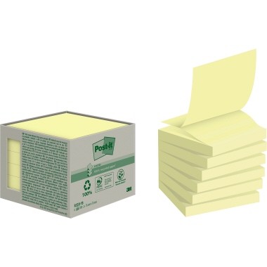 Post-it Haftnotiz Recycling Z-Notes R330-1B pastellge 6St