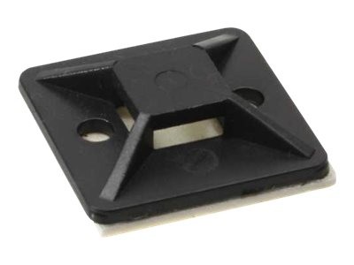 InLine - Kabelbinderhalterung - Schwarz (Packung mit 10)