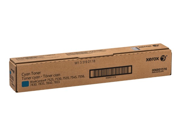 Xerox WorkCentre 7500 Series - Cyan - Original - Tonerpatrone Sold - für WorkCentre 7525/7530/7535, 7545/7556, 75XX, 7830/35, 7845/55, 78XX, 79XX, EC7836, EC7856