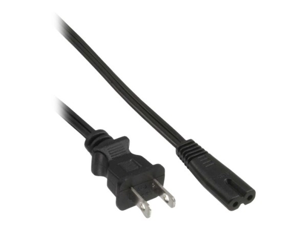 InLine - Stromkabel - NEMA 1-15 (M) bis IEC 60320 C7 - 125 V - 7 A - 50 cm - Schwarz - Vereinigte Staaten