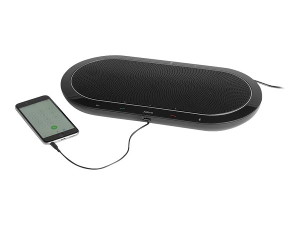 Jabra SPEAK 810 UC - VoIP-Freisprechtelefon für Tisch - Bluetooth - kabellos - NFC - USB, 3,5 mm Stecker