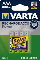 Varta Rechargable Accu - Batterie 4 x AAA - NiMH - (wiederaufladbar) - 800 mAh