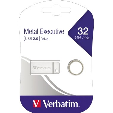 Verbatim Metal Executive - USB-Flash-Laufwerk - 32 GB - USB - Silber