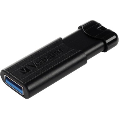 Verbatim Store 'n' Go Pin Stripe USB Drive - USB-Flash-Laufwerk - 32 GB - USB 3.0 - Schwarz