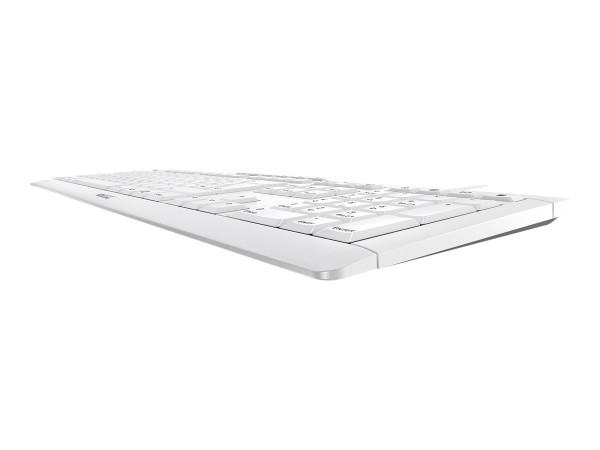 CHERRY STREAM KEYBOARD - Tastatur - USB - Deutsch - Tastenschalter: CHERRY SX - White Gray