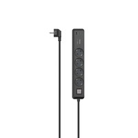 Hama - Steckdosenleiste - usb-c / a 65w, pd, switch - 250 V - 3680 Watt - Ausgangsanschlüsse: 4 - 1.4 m Schnur - Grau, Schwarz