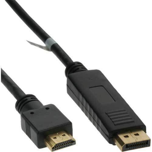 InLine - HDMI-Kabel - DisplayPort männlich zu HDMI männlich - 5 m - Schwarz