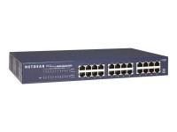 NETGEAR JGS524v2 - Switch - unmanaged - 24 x 10/100/1000 - Desktop, an Rack montierbar - AC 100/230 V