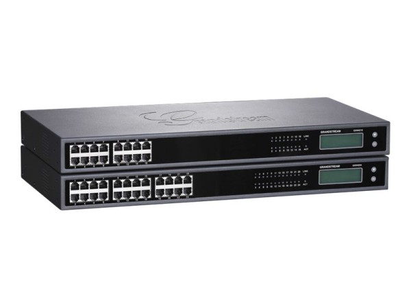 Grandstream GXW4224 - VoIP-Telefonadapter - 24 Anschlüsse - GigE Voice-/Faxkarte - Analogsteckplätze: 24 - 1U - Rack-montierbar
