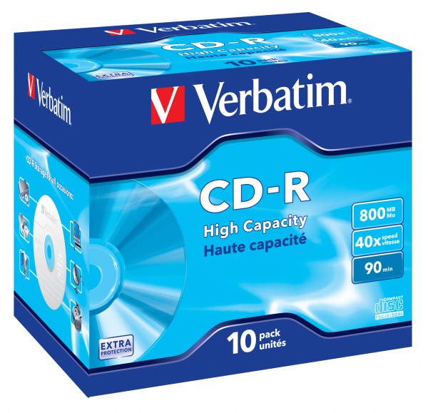 Verbatim DataLife - 10 x CD-R - 800 MB (90min) - Jewel Case (Schachtel)