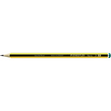 STAEDTLER Bleistift Noris 120-4 2H sechskantform gelb/schwarz