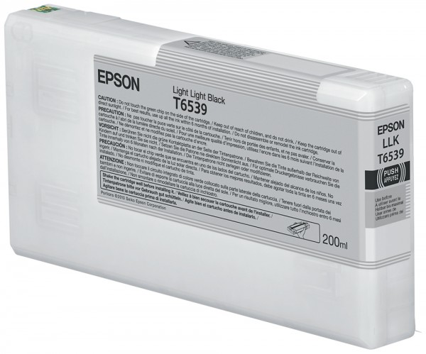 Epson Tinte C13T653900 T6539 Hell Hell Schwarz 200 ml 1 Stück