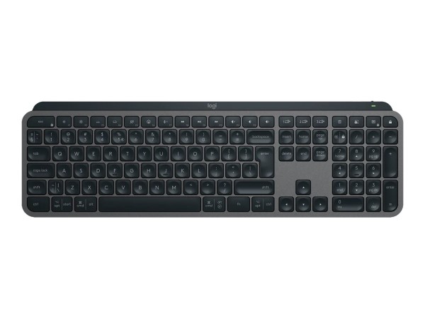 Logitech MX Keys S - Tastatur - hinterleuchtet - kabellos - Bluetooth LE - QWERTZ - Deutsch - Tastenschalter: Scissor-Key - Graphite