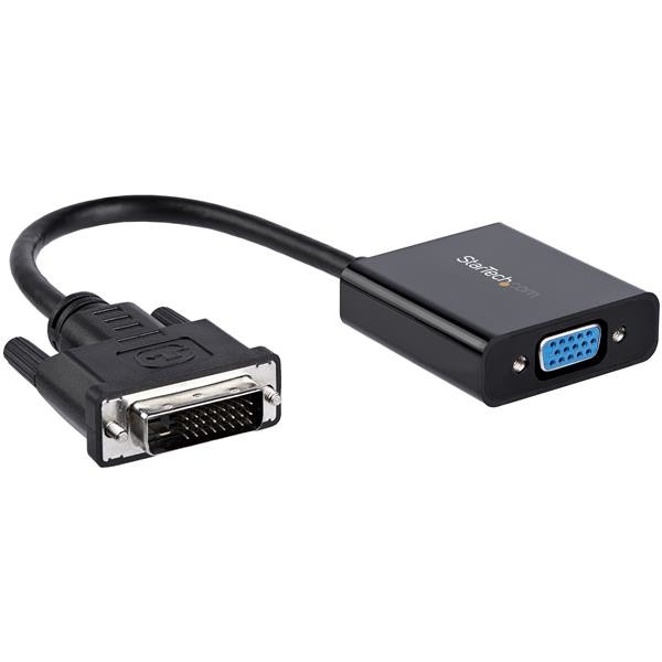 StarTech DVI-D auf VGA Aktives Video Adapter/ Konverter Kabel - DVI zu VGA Wandler Box Stecker / Buchse - 1920x1200 - 1080p - Videoadapter - DVI-D, Mikro-USB Typ B (nur Strom) bis HD-15 (VGA) (W) - 24.8 m - aktiv, 1920 x 1200 (WUXGA) Support - Schwarz