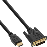 InLine - Adapterkabel - Single Link - HDMI männlich zu DVI-D männlich - 1 m - abgeschirmt - Schwarz